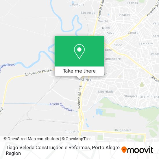 Tiago Veleda Construções e Reformas map