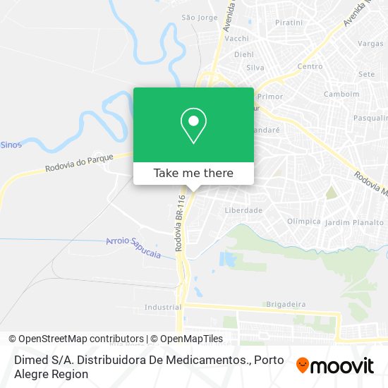 Dimed S / A. Distribuidora De Medicamentos. map