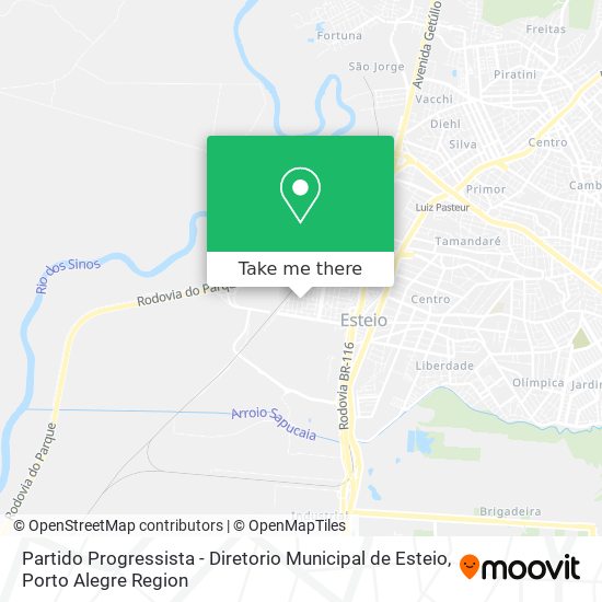 Partido Progressista - Diretorio Municipal de Esteio map