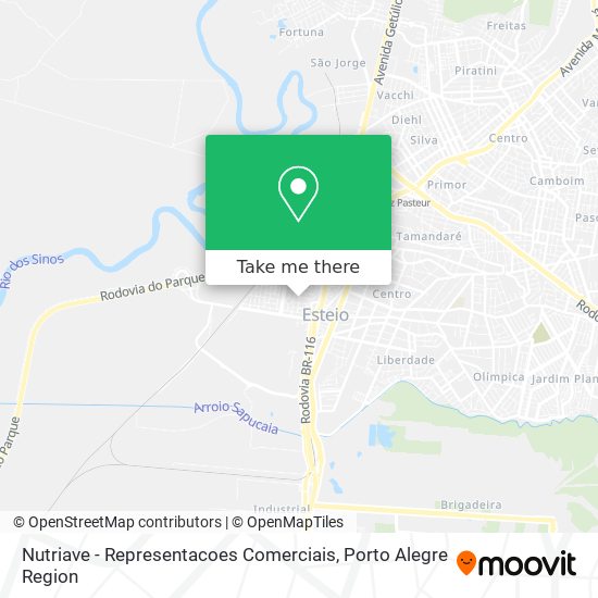Nutriave - Representacoes Comerciais map