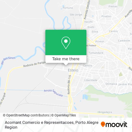 Acomant Comercio e Representacoes map