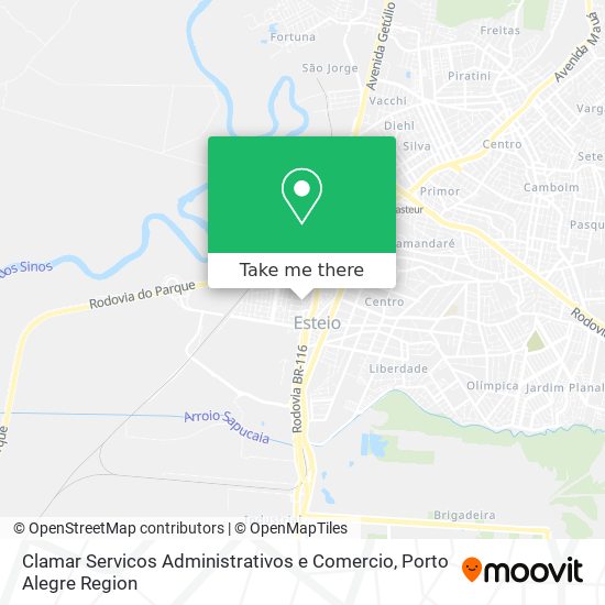 Clamar Servicos Administrativos e Comercio map