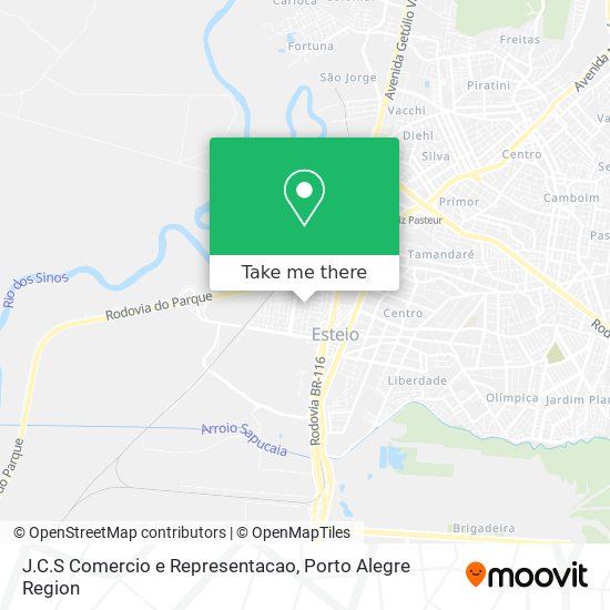J.C.S Comercio e Representacao map
