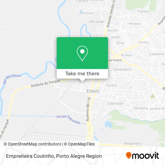 Empreiteira Coutinho map