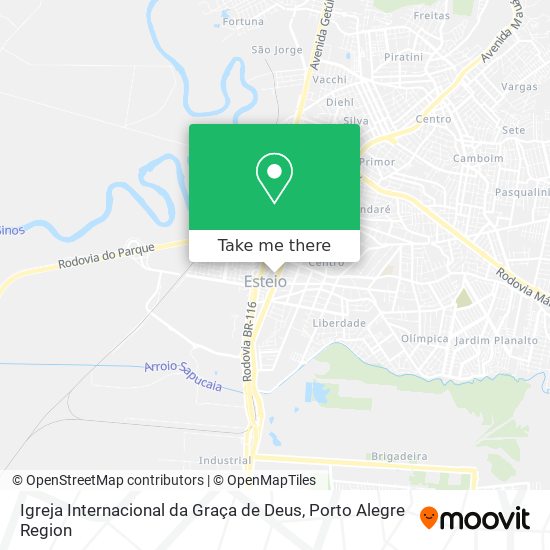 Mapa Igreja Internacional da Graça de Deus