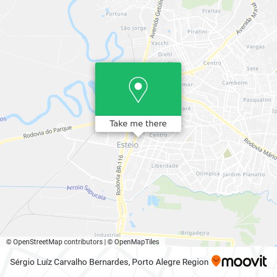 Sérgio Luíz Carvalho Bernardes map