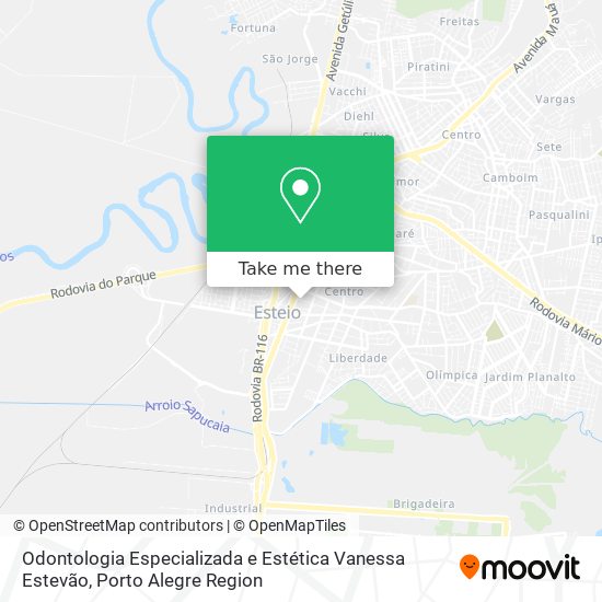 Odontologia Especializada e Estética Vanessa Estevão map