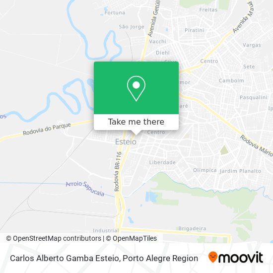 Carlos Alberto Gamba Esteio map