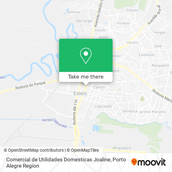 Mapa Comercial de Utilidades Domesticas Joaline