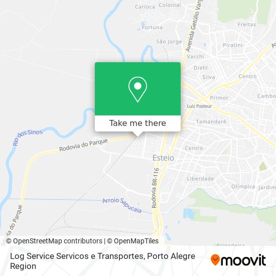 Mapa Log Service Servicos e Transportes