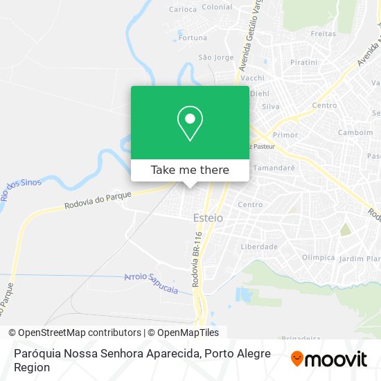 Mapa Paróquia Nossa Senhora Aparecida