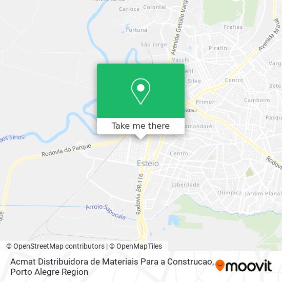 Mapa Acmat Distribuidora de Materiais Para a Construcao