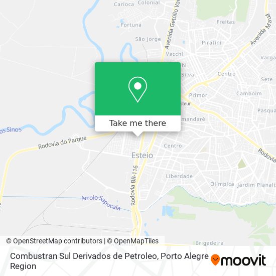 Combustran Sul Derivados de Petroleo map