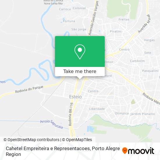 Mapa Cahetel Empreiteira e Representacoes