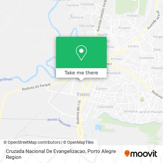 Cruzada Nacional De Evangelizacao map