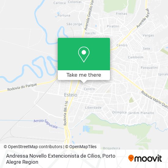 Mapa Andressa Novello Extencionista de Cílios