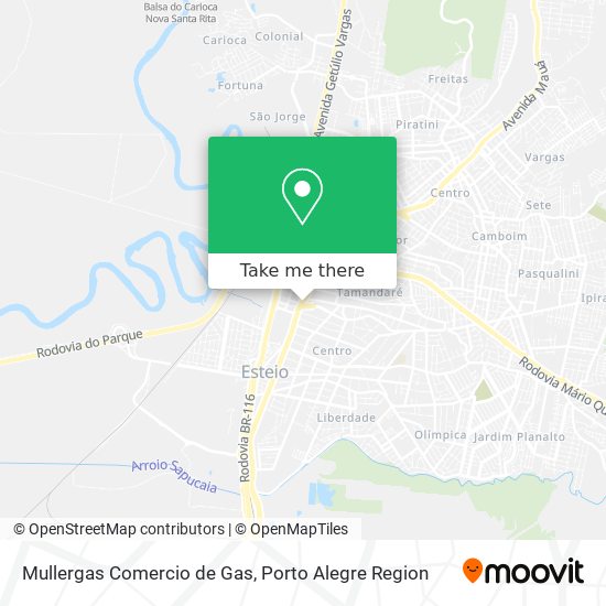 Mullergas Comercio de Gas map