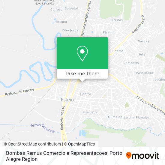 Bombas Remus Comercio e Representacoes map