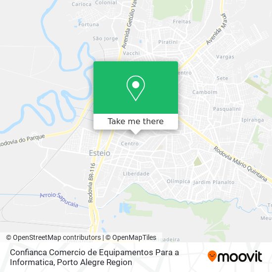 Mapa Confianca Comercio de Equipamentos Para a Informatica