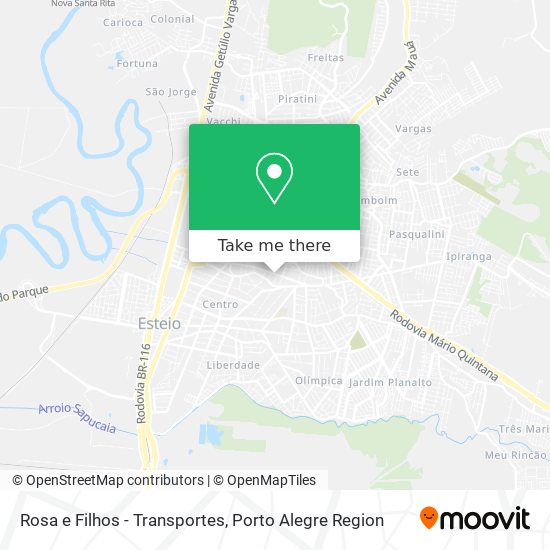 Rosa e Filhos - Transportes map