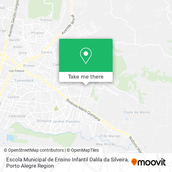 Mapa Escola Municipal de Ensino Infantil Dalila da Silveira