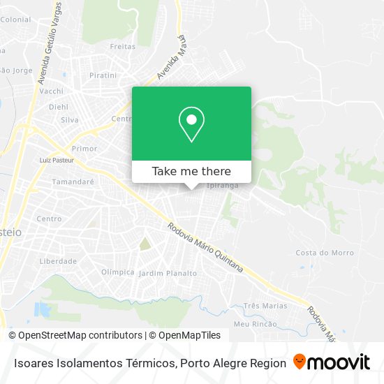 Isoares Isolamentos Térmicos map