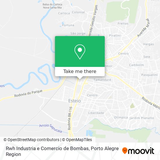 Mapa Rwh Industria e Comercio de Bombas