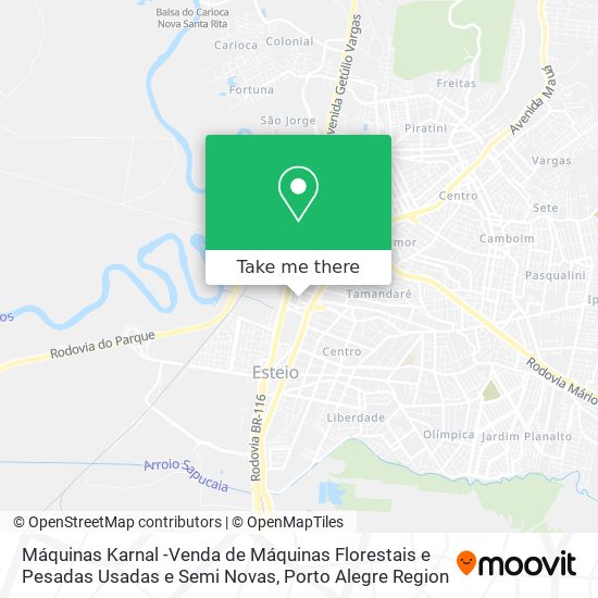 Máquinas Karnal -Venda de Máquinas Florestais e Pesadas Usadas e Semi Novas map