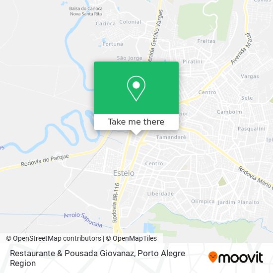 Restaurante & Pousada Giovanaz map