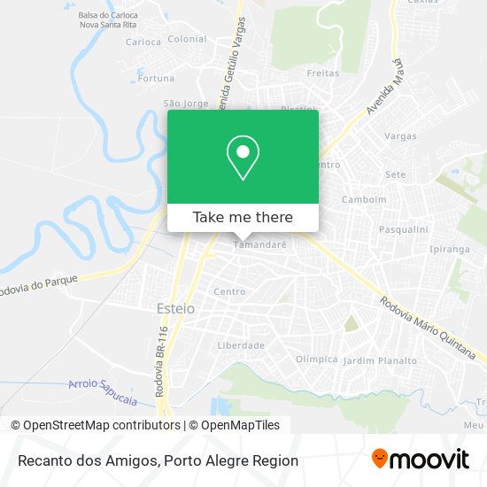 Recanto dos Amigos map