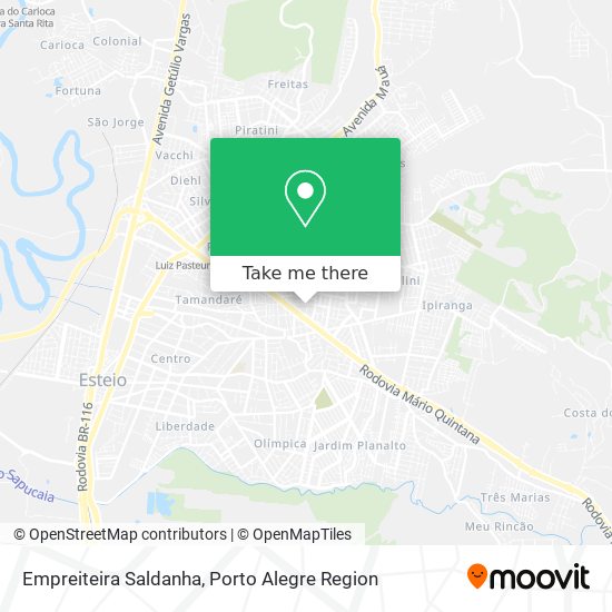 Empreiteira Saldanha map