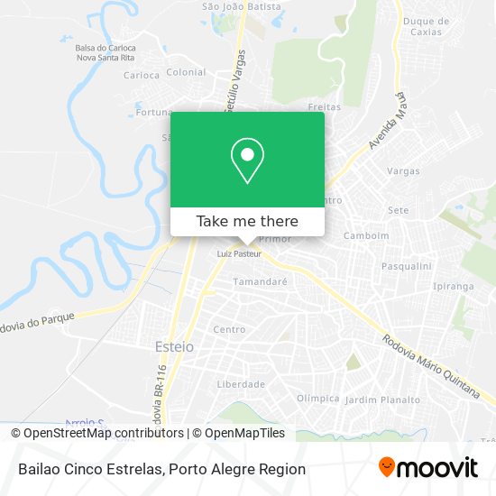 Bailao Cinco Estrelas map