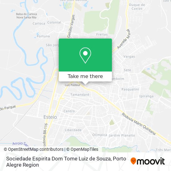 Sociedade Espirita Dom Tome Luiz de Souza map