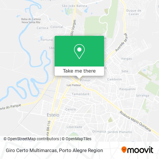 Giro Certo Multimarcas map