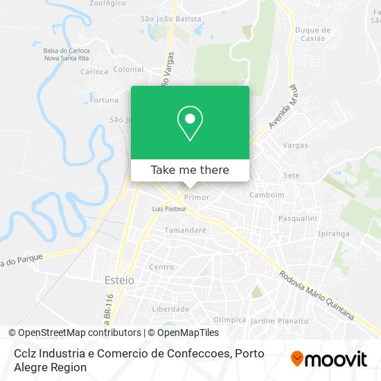 Cclz Industria e Comercio de Confeccoes map