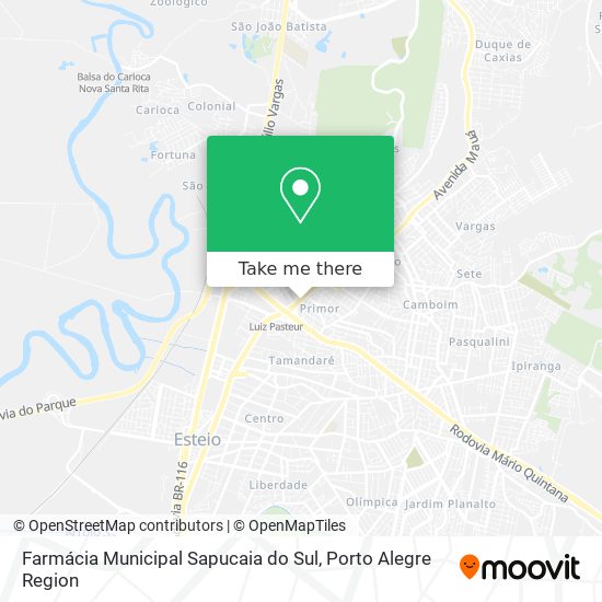 Farmácia Municipal Sapucaia do Sul map