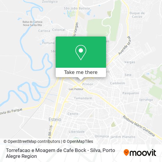 Mapa Torrefacao e Moagem de Cafe Bock - Silva