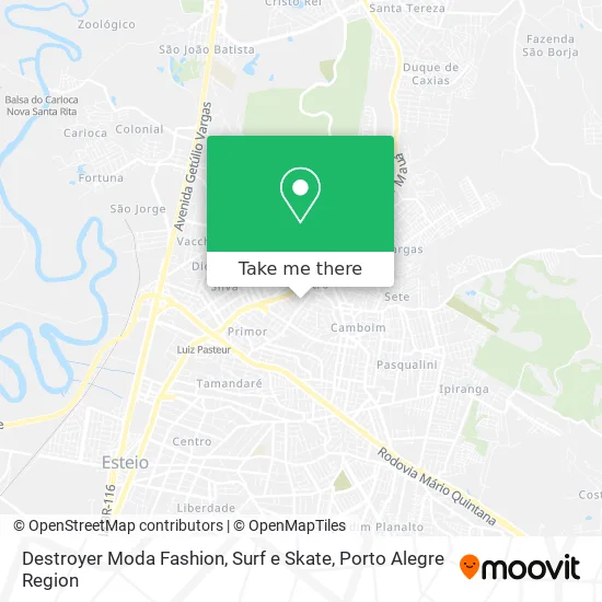 Destroyer Moda Fashion, Surf e Skate map