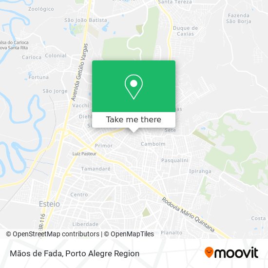 Mãos de Fada map