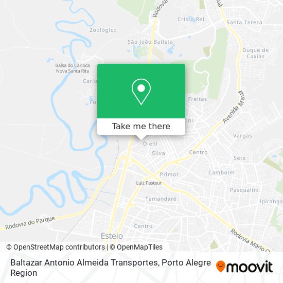 Baltazar Antonio Almeida Transportes map
