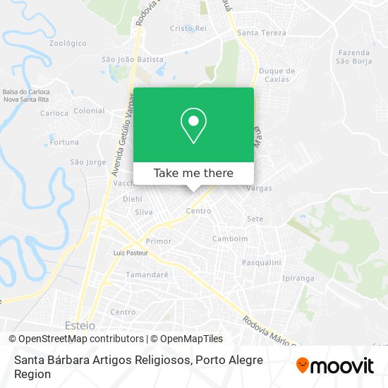 Santa Bárbara Artigos Religiosos map