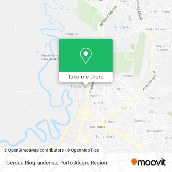 Gerdau Riograndense map