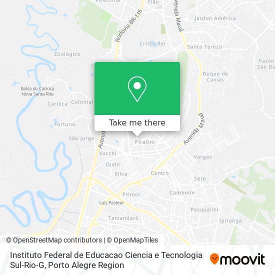 Instituto Federal de Educacao Ciencia e Tecnologia Sul-Rio-G map