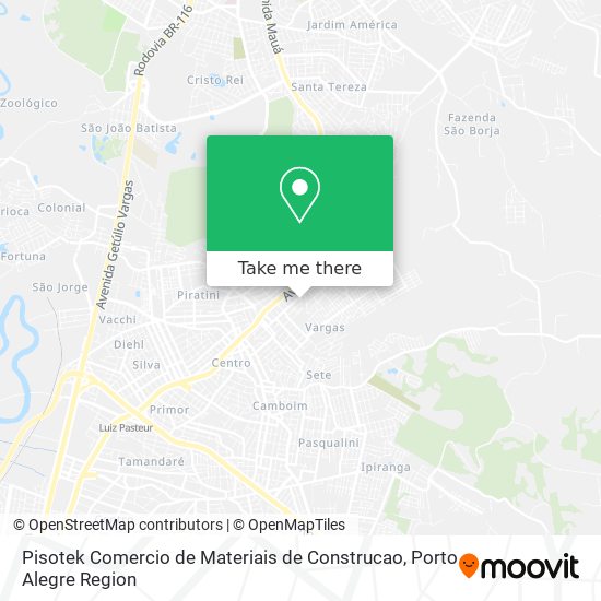 Mapa Pisotek Comercio de Materiais de Construcao