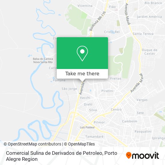 Comercial Sulina de Derivados de Petroleo map