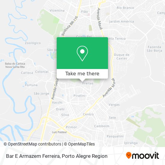 Bar E Armazem Ferreira map
