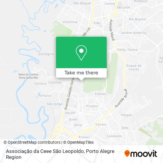 Associação da Ceee São Leopoldo map