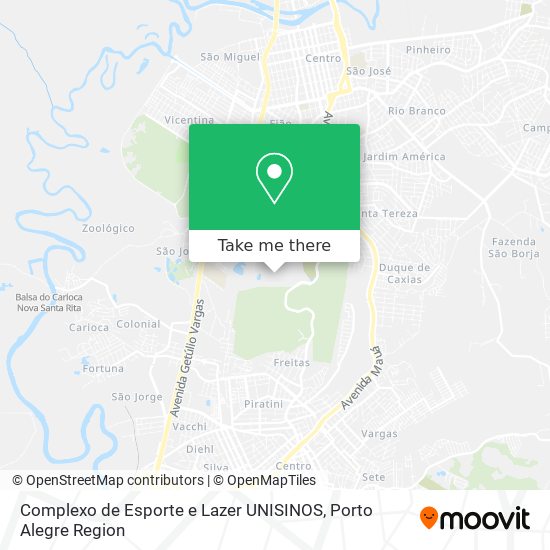 Complexo de Esporte e Lazer UNISINOS map