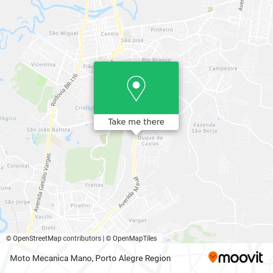 Moto Mecanica Mano map