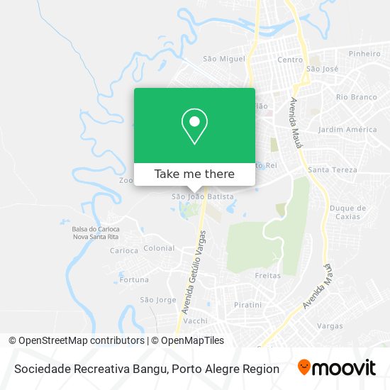 Mapa Sociedade Recreativa Bangu